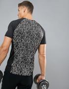 Blend Active Back Print T-shirt - Black