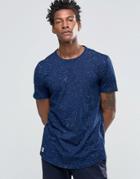 Celio Crew Neck T-shirt With All Over Space Print - Navy
