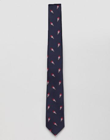 Burton Menswear Tie In Navy - Navy