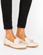 Park Lane Leather Mix Loafers - Beige