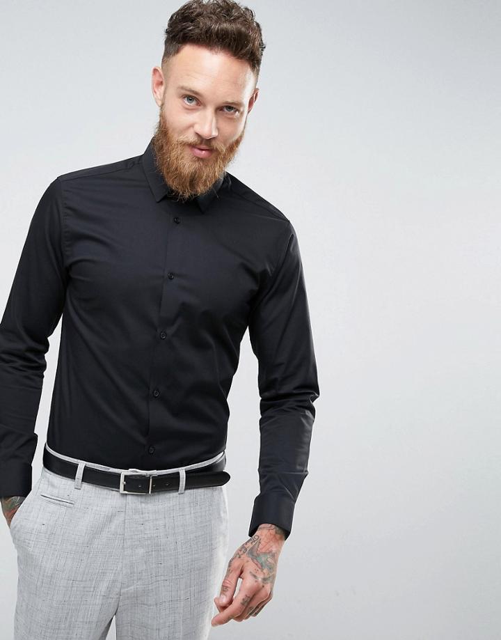 Jack & Jones Premium Slim Non-iron Smart Shirt - Black