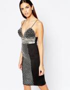 Rare Opulence Midi Dress With Pearl And Bugle Bead Embellishment - Black