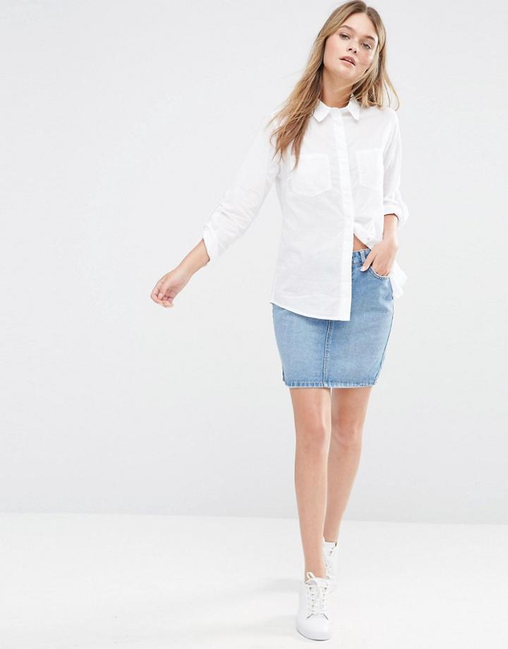 New Look Denim Mini Skirt - Blue