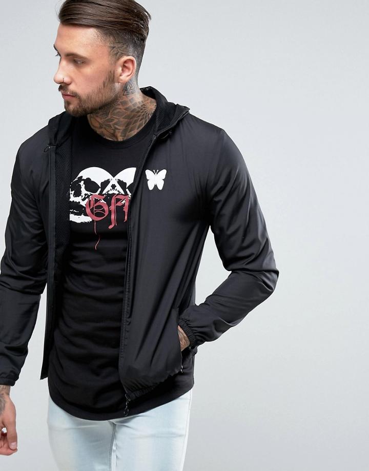 Good For Nothing Windbreaker Jacket In Black - Black