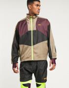 Asos 4505 Windbreaker With Contrast Panels-multi