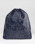 Adidas Originals Drawstring Bag In Graphic Print Bq1505 - Navy