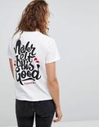 Lee Conifer Ornamental T-shirt With Slogan - Black