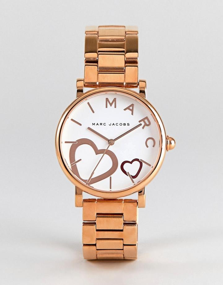 Marc Jacobs Mj3589 Classic Bracelet Watch In Rose Gold 36mm - Gold