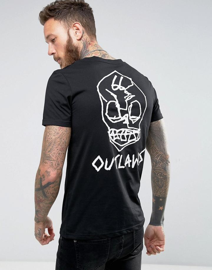 Roadies Of 66 Font Print T-shirt - White