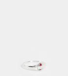 Kingsley Ryan July Birthstone Ring In Sterling Silver With Ruby Crystal