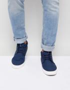 Jack & Jones Mid Top Sneaker - Navy