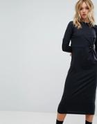 Cheap Monday Midi Dress With Knot Detail - Black