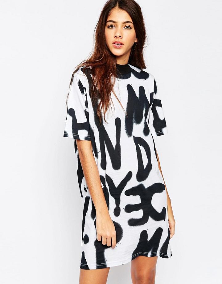 Cheap Monday Tee Dress - White