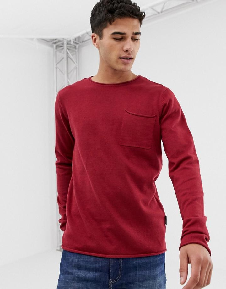 D-struct Lightweight Sweater - Red