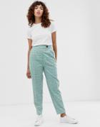 Selected Femme Bright Check Tailored Pants-gray
