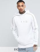 Ellesse Hoodie With Gold Piping - White