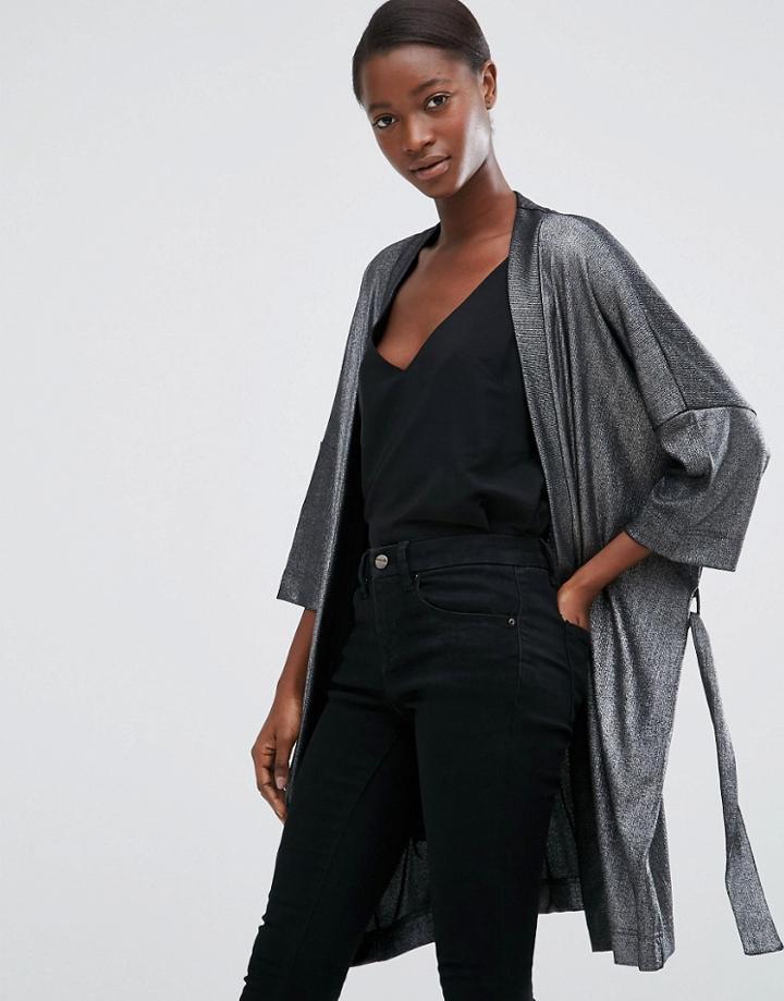 Minimum Moves Kiral Kimono Jacket - Silver