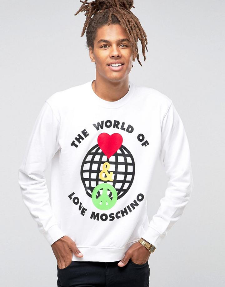 Love Moschino World Of Sweater - White