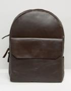 Royal Republiq Leather Backpack In Brown - Brown