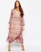 Diya Maxi Dress In Paisley Print - Multi