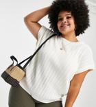 In The Style Plus X Saffron Barker Knitted T-shirt In White