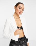 French Connection Indie Whisper Blazer In White - Part Of A Set