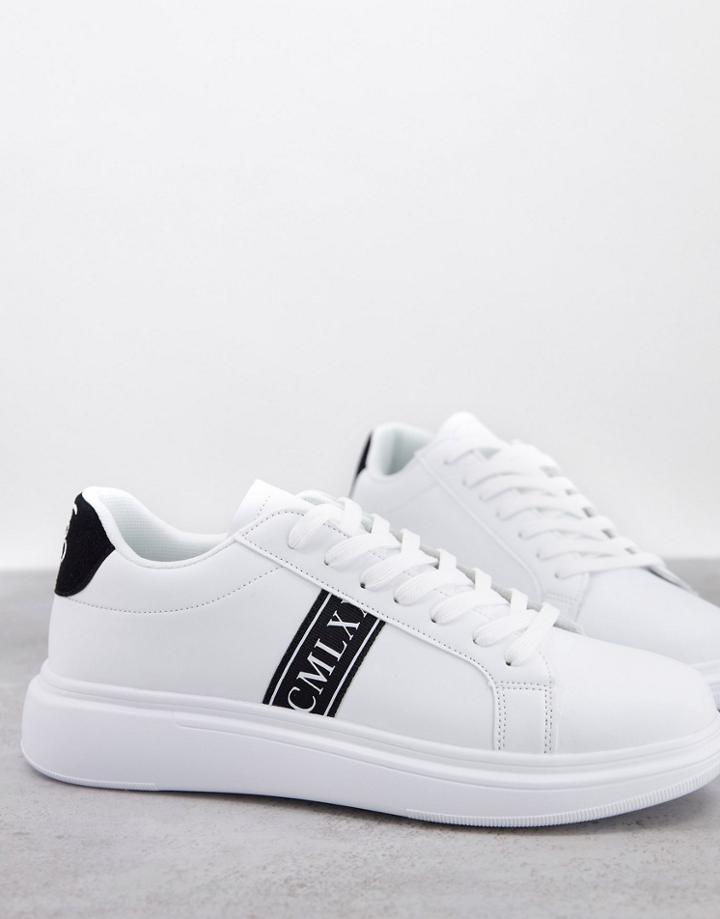 Brave Soul Chunky Sneakers With Logo Panel In White