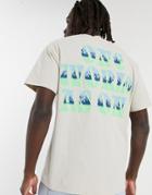 Crooked Tongues One World Print T Shirt In Gray-grey