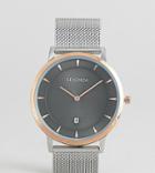 Sekonda Mesh Watch In Silver/rose Gold Exclusive To Asos - Silver