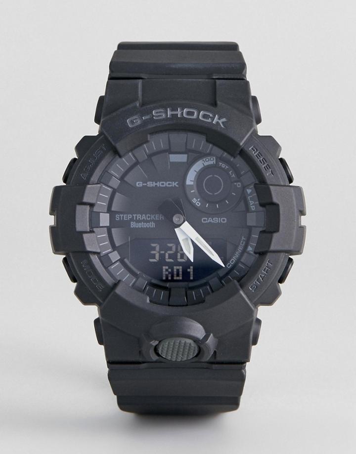 G-shock Gba-800-1aer Digital Silicone Hybrid Smart Watch In Black - Black