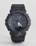 G-shock Gba-800-1aer Digital Silicone Hybrid Smart Watch In Black - Black