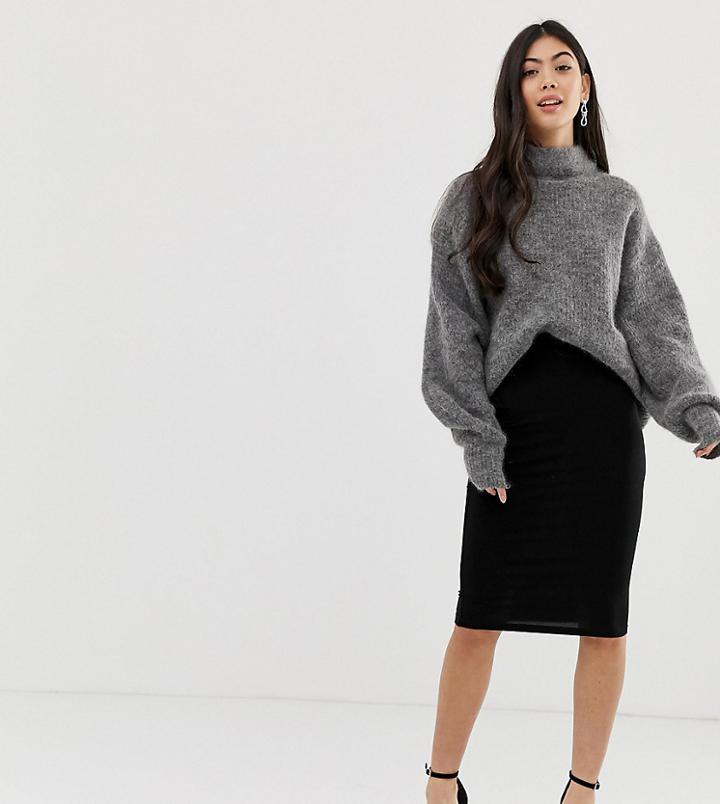 Asos Design Petite Jersey Pencil Skirt