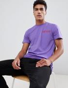 Jack & Jones Originals T-shirt With Heart Print - Purple