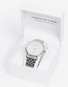 Christin Lars Silver Watch With White Dial