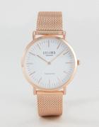 Reclaimed Vintage Inspired Mesh Watch In Rose Gold 36mm Exclusive To Asos - Gold