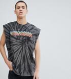 Reclaimed Vintage Inspired Tank With High Voltage Print - Black