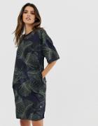 G-star Yiva Organic Cotton T-shirt Dress In Camo - Multi