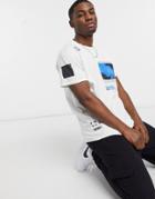New Look Oversized Nasa Print T-shirt In White