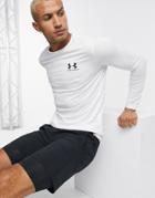 Under Armour Sportstyle Logo Long Sleeve T-shirt In White