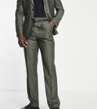 Harry Brown Tall Loose Fit Bamboo Suit Pants-green