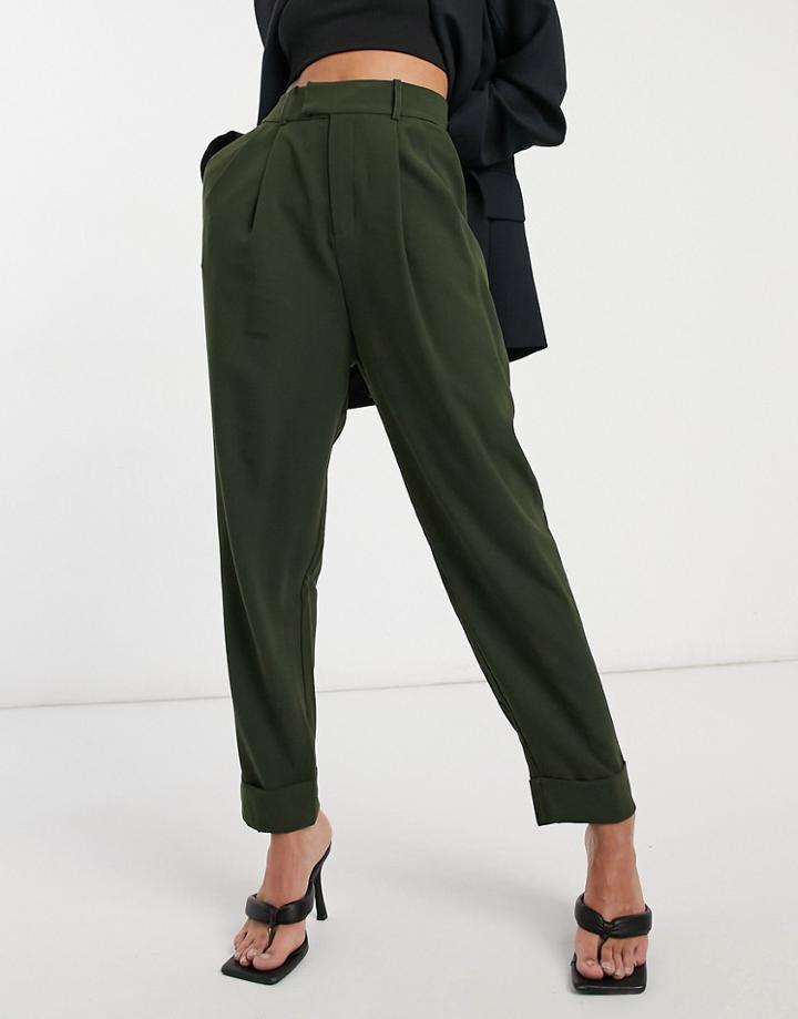 Bb Dakota Crop Motion Pants In Bottle Green