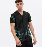 New Look Short Sleeve Shirt With Print In Black