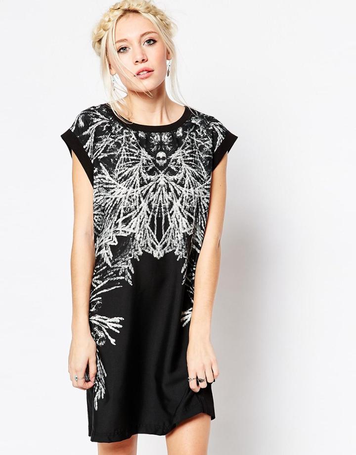 Religion Conifer Dress - Jet Black