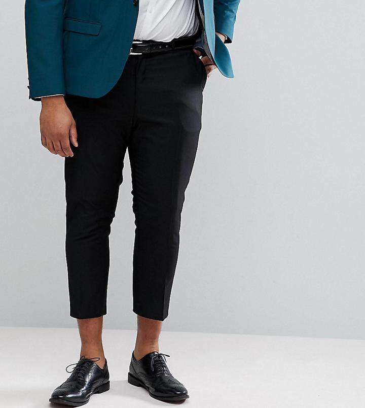 Heart & Dagger Plus Tapered Cropped Pants - Black