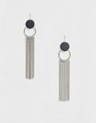 Pieces Lissa Chains Earrings - Silver