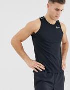 Nike Running Miler Tank In Black