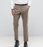 Selected Homme Slim Suit Pants - Brown