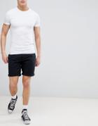 Tommy Jeans Freddy Basic Straight Fit Chino Shorts In Black - Black