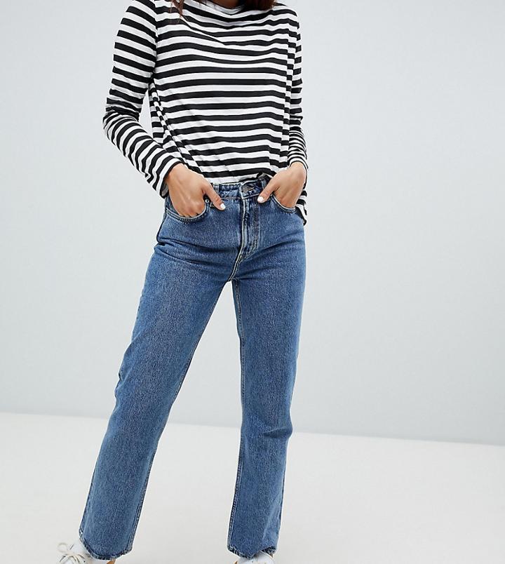Weekday Voyage Straight Leg Jean With Organic Cotton In Blue - Blue