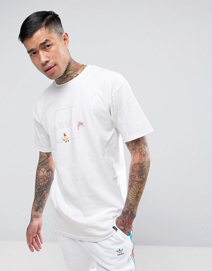 Huf X Pink Panther T-shirt With Box Logo-white